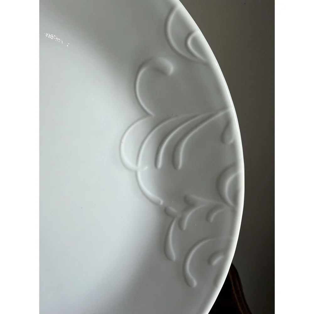 4 Corelle Cherish Embossed Dinner Plates Round 10-1/4